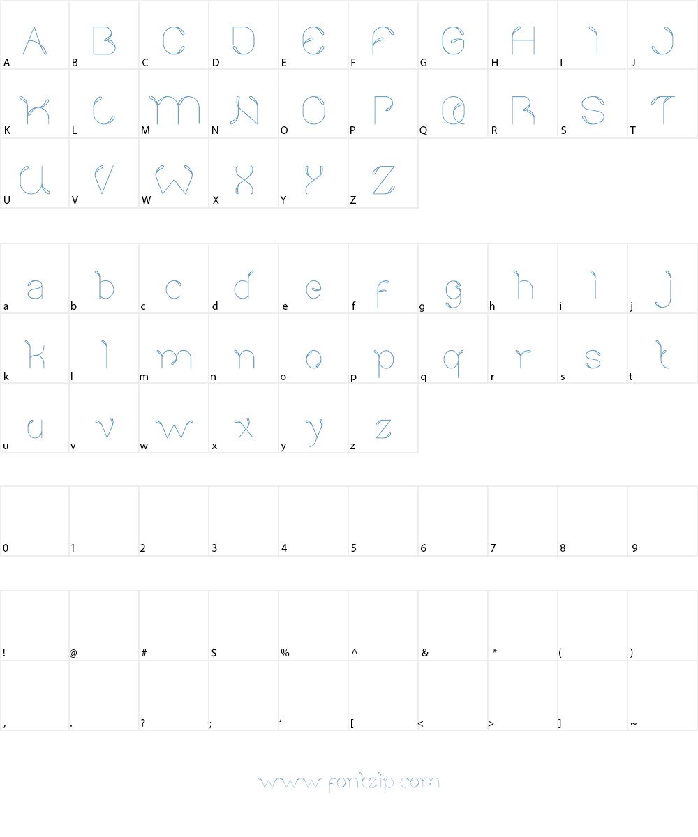 sprout and the Bean Font Character